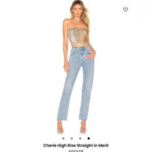 AGOLDE CHERIE HIGH RISE STRAIGHT IN MERIT